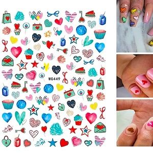 💌BO/GO$6 Valentine’s Day Nail Sticker Decals
